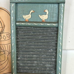 Goose washboard decor